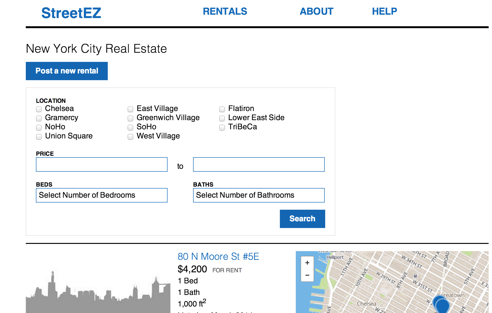 apartment rental site